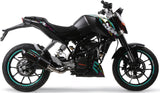 Tubo De Escape Con Catalizador Y Homologación Acústica Furore Aluminio Negro - Gpr Compatible Con Ktm 200 Duke (2012-2016)