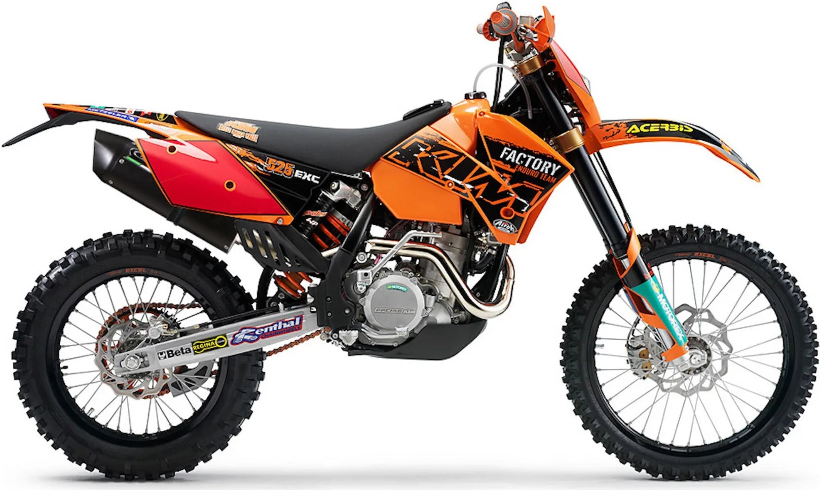 Tubo De Escape Con Homologación Acústica Furore Aluminio Negro - Gpr Compatible Con Ktm 520 Exc (2001-2007)