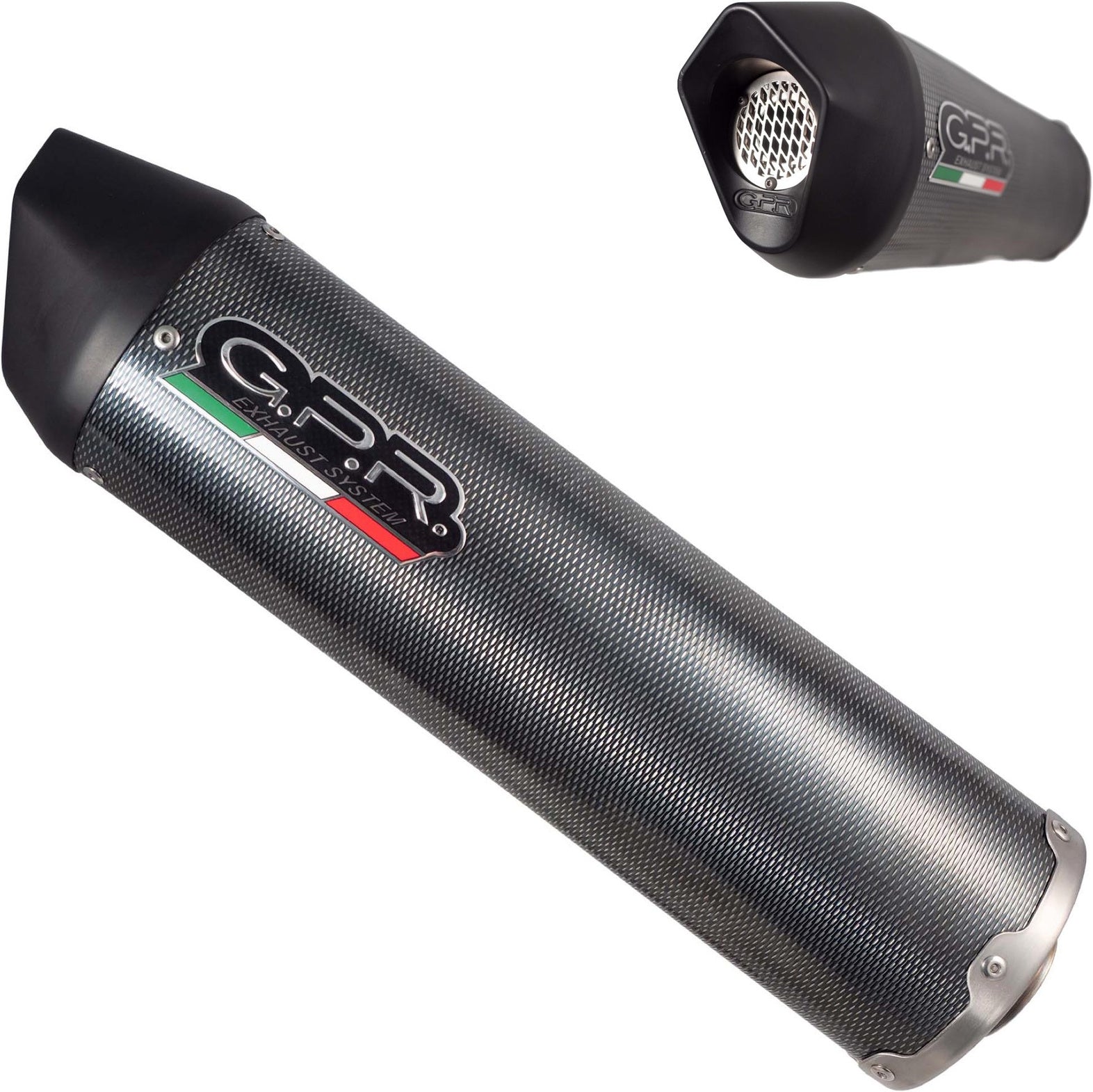 Complete Catalytic Exhaust System With Sound Certification Furore Carbon Look - Gpr Compatible With Can Am Spyder 1000 Ie Rs (2010-2012)