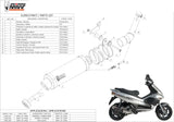 Tubo De Escape Con Homologación Acústica Gp Acero Negro - Mivv Compatible Con Gilera Runner 200 (2003-2004)