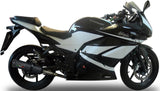 Tubo De Escape Con Homologación Acústica Ghisa Acero Negro - Gpr Compatible Con Kawasaki Ninja 250 R (2007-2014)