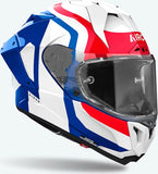 Casco Integral Para Moto Airoh Gp800 - Gp8C18 Hpc Carbon Azul Rojo Gloss Competition Talla M