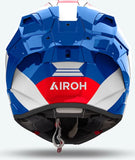 Casco Integral Para Moto Airoh Gp800 - Gp8C18 Hpc Carbon Azul Rojo Gloss Competition Talla S