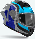 Casco Integral Para Moto Airoh Gp800 - Gp8C19 Hpc Carbon Azul Rojo Gloss Competition Talla S