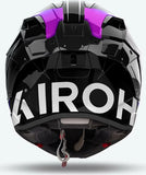 Casco Integral Para Moto Airoh Gp800 - Gp8Mu18 Hpc Carbon Azul Gloss Must Talla Xl
