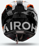 Full-Face Motorcycle Helmet Airoh Gp800 - Gp8Mu32 Hpc Carbon Gloss Orange Must Size Xl
