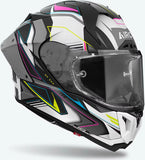 Casco Integral Para Moto Airoh Gp800 - Gp8Mu54 Hpc Carbon Multicolor Mate Must Talla L
