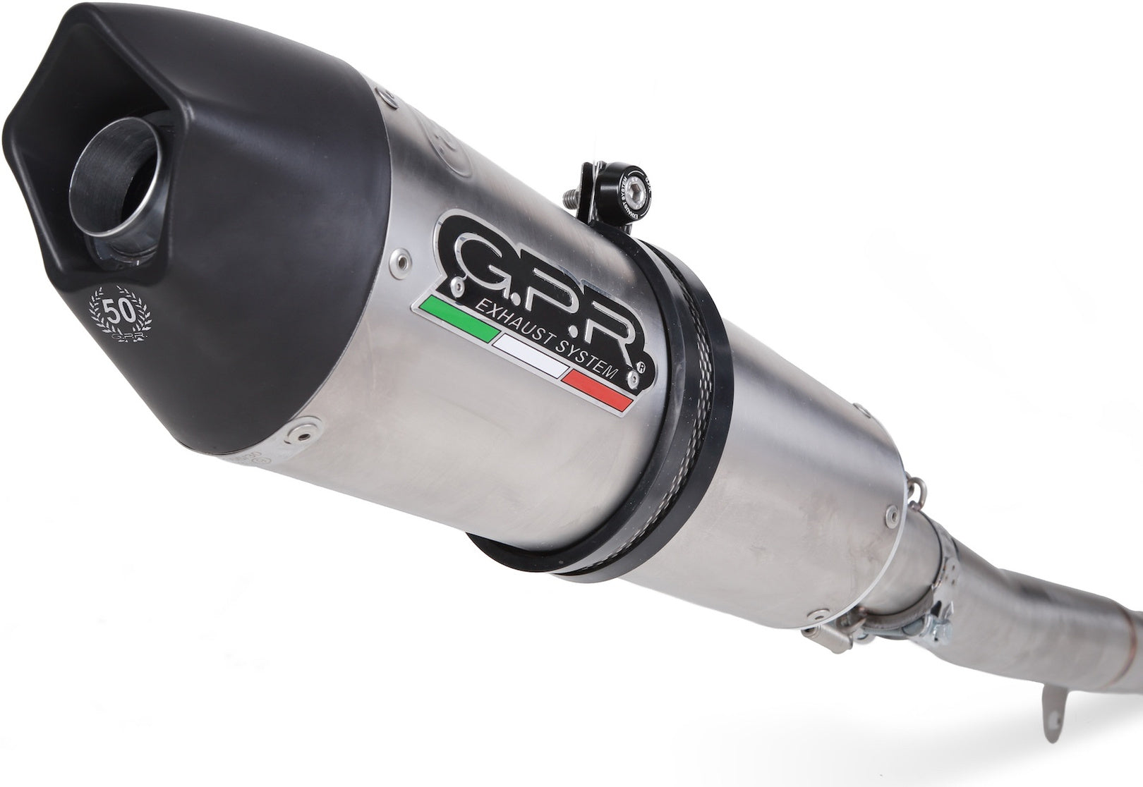 Catalytic Exhaust Tip With Sound Certification Gpe Anniversary Titanium - Gpr Compatible With Mv Agusta F3 675 (2012-2016)