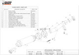 Tubo De Escape Con Catalizador Y Homologación Acústica Gp Acero Negro - Mivv Compatible Con Honda Cbr 600 F (2001-2010)