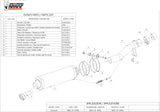 Tubo De Escape Con Catalizador Y Homologación Acústica Oval Carbono Carbono - Mivv Compatible Con Honda Cbr 600 F (2001-2010)