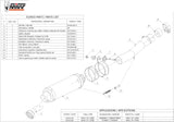 Tubo De Escape Sin Catalizador Y Con Homologación Acústica Gp Acero Negro - Mivv Compatible Con Honda Cbr 600 Fs (2001-2003)