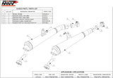 Escape Doble Sin Catalizador Con Homologación Acústica Oval Acero - Mivv Compatible Con Honda Hornet 900 (2002-2006)