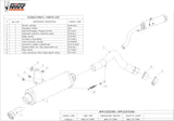 Tubo De Escape Sin Catalizador Y Con Homologación Acústica Oval Carbono Carbono - Mivv Compatible Con Honda Hornet 600 (2003-2006)
