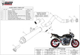 Tubo De Escape Sin Catalizador Y Con Homologación Acústica X-Cone Acero Negro - Mivv Compatible Con Honda Hornet 600 (2003-2006)