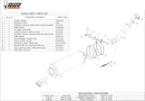 Tubo De Escape Con Homologación Acústica Oval Acero - Mivv Compatible Con Honda Xrv 750 Africa Twin (1993-2002)