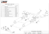 Escape Doble Con Homologación Acústica Gp Acero Negro - Mivv Compatible Con Honda Fmx 650 (2005-2006)