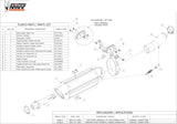 Tubo De Escape Con Homologación Acústica Suono Acero Negro Carbono - Mivv Compatible Con Honda Cbr 600 F (2011-2013)
