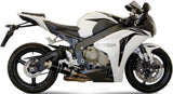 Tubo De Escape Con Homologación Acústica Gp Acero Negro - Mivv Compatible Con Honda Cbr 1000 Rr (2008-2013)