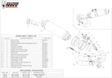 Non-Catalytic Exhaust Tip With Sound Certification Gp Steel Black - Mivv Compatible With Honda Cbr 1000 Rr (2008-2013)