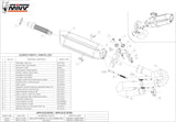 Tubo De Escape Sin Catalizador Y Con Homologación Acústica Suono Acero Carbono - Mivv Compatible Con Honda Cbr 1000 Rr (2008-2013)