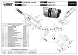 Tubo De Escape Con Homologación Acústica Suono Acero Carbono - Mivv Compatible Con Honda Cbr 1000 Rr (2008-2013)