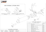 Tubo De Escape Sin Catalizador Y Con Homologación Acústica Gp Acero Negro - Mivv Compatible Con Honda Cb 1000 R (2008-2017)
