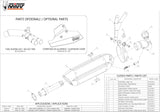Tubo De Escape Sin Catalizador Y Con Homologación Acústica Suono Acero Negro Carbono - Mivv Compatible Con Honda Cb 1000 R (2008-2017)