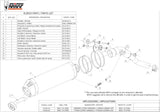 Tubo De Escape Con Homologación Acústica Oval Carbono Carbono - Mivv Compatible Con Honda Xl 125 Varadero (2007-2011)