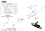 Exhaust Tip With Noise Certification Gp Steel Black - Mivv Compatible With Honda Cb 500 X (2013-2015)
