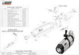 Tubo De Escape Con Homologación Acústica Suono Acero Negro Carbono - Mivv Compatible Con Honda Cb 500 F (2013-2015)