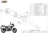 Exhaust Tip With Noise Certification Speed Edge Stainless Steel Carbon - Mivv Compatible With Honda Crossrunner (2015-2020)