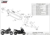 Tubo De Escape Con Homologación Acústica Suono Acero Carbono - Mivv Compatible Con Honda Integra 750 (2016-2020)