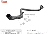Non-Catalytic Connector Pipe - Mivv Compatible With Honda X-Adv 750 (2017-2024)