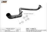 Tubo De Conexión No Catalizado - Mivv Compatible Con Honda X-Adv 750 (2017-2024)