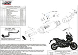 Sistema De Escape Completo Sin Catalizador Y Con Homologación Acústica Gppro Acero Negro - Mivv Compatible Con Honda X-Adv 750 (2017-2024)