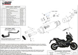 Complete Non-Catalytic Exhaust System With Sound Certification Gppro Carbon - Mivv Compatible With Honda X-Adv 750 (2017-2024)