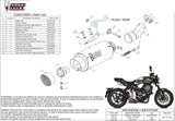 Tubo De Escape Con Homologación Acústica Gppro Carbono - Mivv Compatible Con Honda Cb 1000 R (2018-2024)