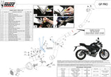 Sistema De Escape Completo Sin Catalizador Y Con Homologación Acústica Gppro Acero Negro - Mivv Compatible Con Honda Cb 125 R (2018-2020)