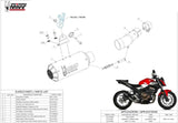 Tubo De Escape Sin Catalizador Y Sin Homologación Acústica Mk3 Acero - Mivv Compatible Con Honda Cb 500 F (2019-2024)