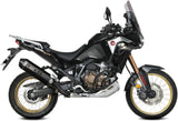 Tubo De Escape Con Homologación Acústica Speed Edge Acero Negro Carbono - Mivv Compatible Con Honda Crf 1100 L Africa Twin (2020-2023)