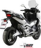 Tubo De Escape Con Homologación Acústica Delta Race Acero Negro Carbono - Mivv Compatible Con Honda Forza 750 (2021-2024)
