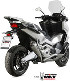 Tubo De Escape Con Homologación Acústica Delta Race Acero Carbono - Mivv Compatible Con Honda Forza 750 (2021-2024)
