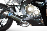 Tubo De Escape Con Homologación Acústica Oval Carbono - Termignoni Compatible Con Honda Cbr 1000 Rr (2008-2011)