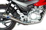 Sistema De Escape Completo Con Homologación Acústica Conical Acero Inox - Termignoni Compatible Con Honda Cbf 125 (2009-2011)