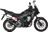 Tubo De Escape Con Homologación Acústica Oval Carbono Carbono - Mivv Compatible Con Honda Cb 500 X (2021-2024)