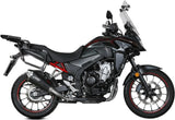 Tubo De Escape Con Homologación Acústica Delta Race Acero Negro Carbono - Mivv Compatible Con Honda Cb 500 X (2021-2024)