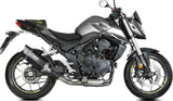 Sistema De Escape Completo Sin Catalizador Y Con Homologación Acústica Sr-1 Acero Negro - Mivv Compatible Con Honda Cb 750 Hornet (2023-2024)