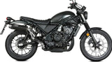 Tubo De Escape Con Homologación Acústica Hr-1 Acero Negro Carbono - Mivv Compatible Con Honda Cl 500 (2023-2024)