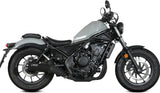 Tubo De Escape Con Homologación Acústica Hr-1 Acero Negro - Mivv Compatible Con Honda Cmx 500 Rebel (2022-2024)