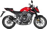 Tubo De Escape Con Homologación Acústica Gppro Acero Negro - Mivv Compatible Con Honda Cb 500 Hornet (2024)